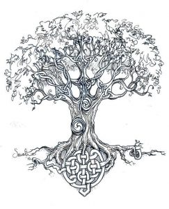 tatouage Yggdrasil