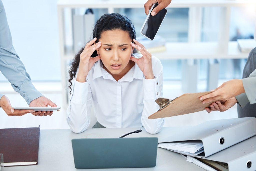 femme stressée